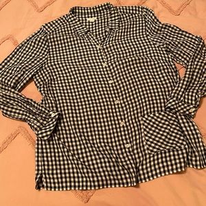 J. Jill gingham top size L